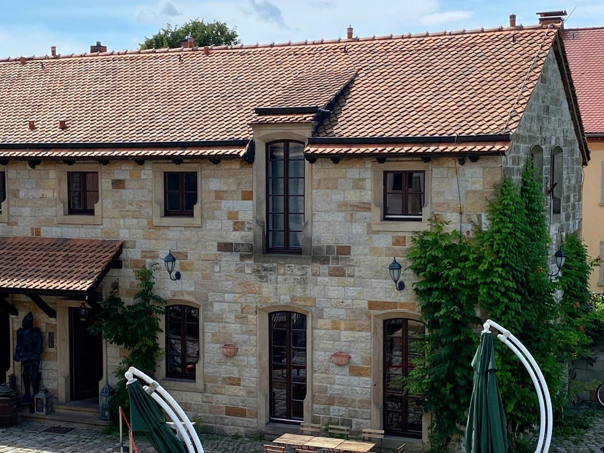 Fewo WAFFENKAMMER für 7 Erw im Rittergut Leppersdorf Wachau Exterior foto